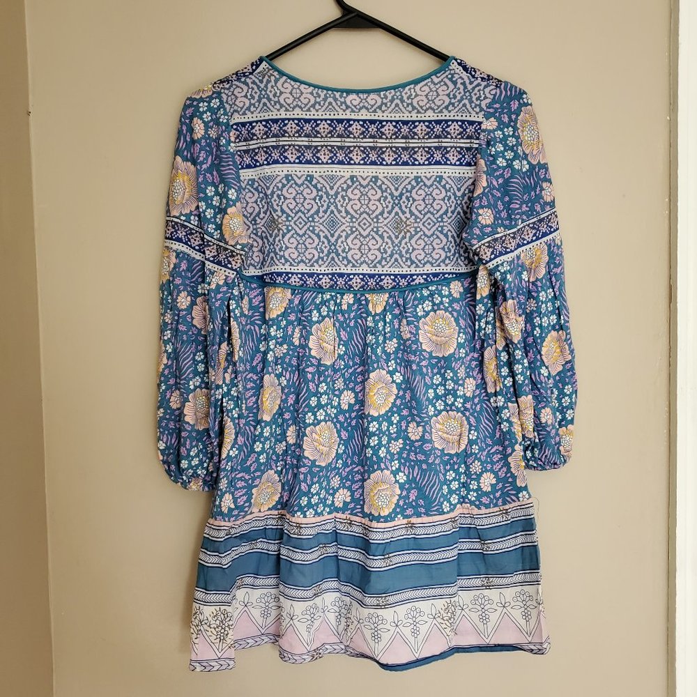 Free People Sweet Poland Boho Peasant Tunic Top XS - Picture 11 of 16